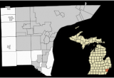 Map Of Downriver Michigan National Register Of Historic Places Listings In Wayne County