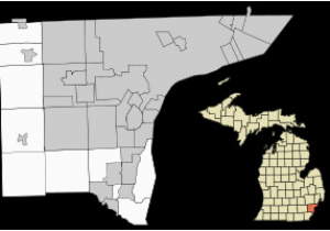 Map Of Downriver Michigan National Register Of Historic Places Listings In Wayne County