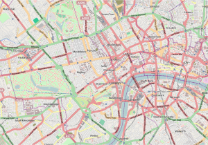 Map Of Downtown London England Central London Wikipedia
