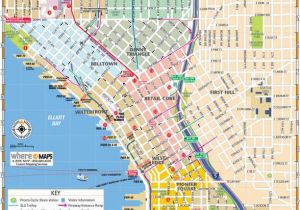 Map Of Downtown Portland oregon Map Of Downtown Seattle Interactive and Printable Maps wheretraveler