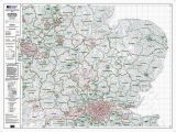 Map Of East Anglia England Os Administrative Boundary Map Local Government Sheet 6