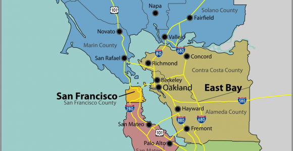 Map Of East Bay area California San Francisco Bay area Wikipedia