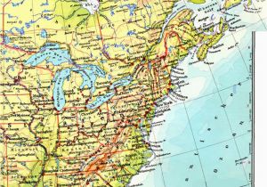 Map Of East Coast Usa and Canada Printable Road Maps East Coast Usa and Travel Information