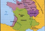 Map Of East France 100 Years War Map History Britain Plantagenet 1154 1485