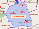 Map Of East Ireland Clooncon East