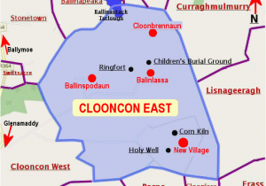 Map Of East Ireland Clooncon East