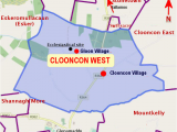 Map Of East Ireland Clooncon West