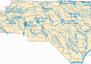 Map Of East north Carolina Map Of north Carolina