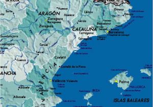 Map Of East Spain Detailed Map Of East Coast Of Spain Twitterleesclub