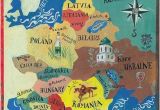 Map Of Eastern Europ Illustrated Map Of Eastern Europe Shows Lives Of Reason