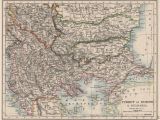 Map Of Eastern Europe 1900 Turkey In Europe Bulgaria Rumili East Rumelia Balkans Johnston 1900 Map