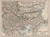 Map Of Eastern Europe 1900 Turkey In Europe Bulgaria Rumili East Rumelia Balkans Johnston 1900 Map