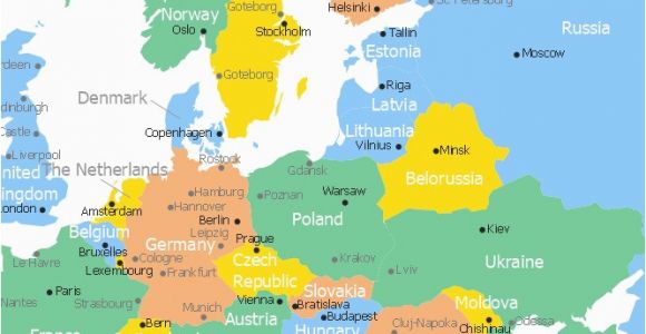 Map Of Eastern Europe with Capitals 25 Categorical Map Of Eastern Europe and Capitals