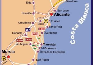 Map Of Eastern Spain Detailed Map Of East Coast Of Spain Twitterleesclub