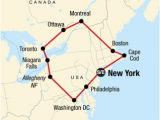 Map Of Eastern Usa and Canada Canada tours Travel G Adventures