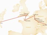 Map Of Easy Company Through Europe Band Of Brothers tour Wwii tours by Stephen Ambrose