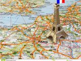 Map Of Eiffel tower Paris France Eiffel tower On Map Stock Image Image Of Monument attraction 4994663