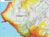Map Of El Centro California Crescent City Relative Tsunami Hazard Map Download Scientific Diagram