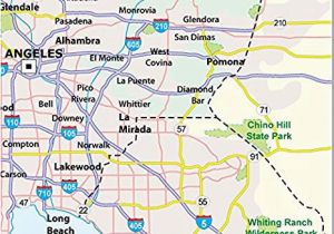 Map Of El Monte California Amazon Com Los Angeles County Map 36 W X 37 H Office Products