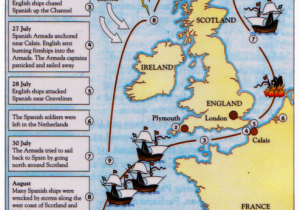 Map Of Elizabethan England Spanish Armada Map Blake Ancestors From Ireland Coat Of