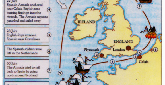 Map Of Elizabethan England Spanish Armada Map Blake Ancestors From Ireland Coat Of