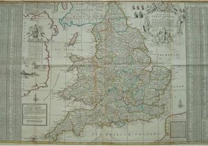 Map Of England and Cities the south Part Of Great Britain Called