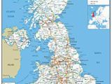 Map Of England and Great Britain United Kingdom Uk Road Wall Map Clearly Shows Motorways Major Roads Cities and towns Paper Laminated 119 X 84 Centimetres A0