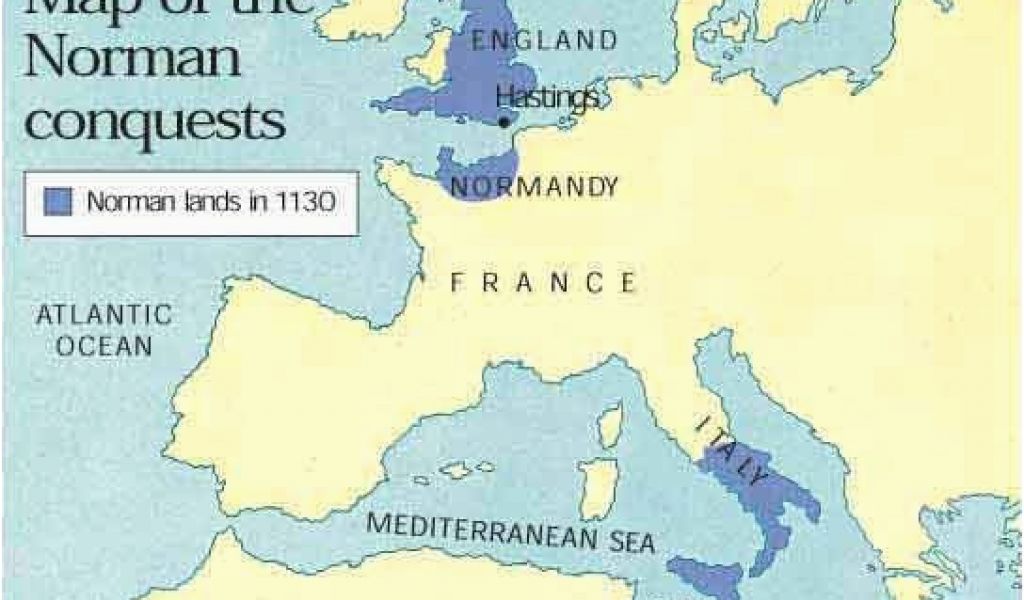 Map Of England and normandy 1066 Map Of the norman Conquests Maps and atlas Historical
