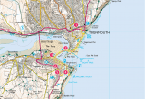 Map Of England Beaches Explore Shaldon From Teignmouth Print Walk south West