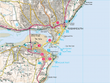 Map Of England Beaches Explore Shaldon From Teignmouth Print Walk south West