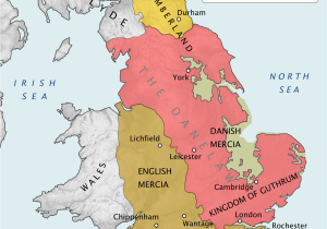 Map Of England Divided Into Regions Danelaw Wikipedia