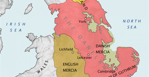 Map Of England Divided Into Regions Danelaw Wikipedia