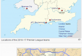 Map Of England Football Clubs Mapping Out All 20 Premier League Teams Prosoccertalk
