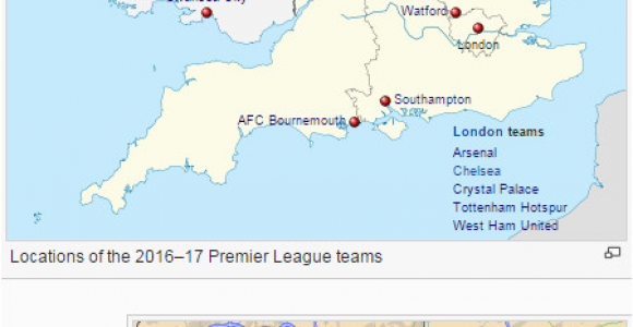 Map Of England Football Clubs Mapping Out All 20 Premier League Teams Prosoccertalk