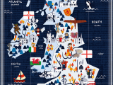 Map Of England for Kids Map Showing Things Of Interest In the British isles