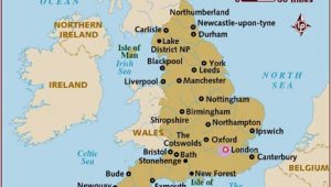 Map Of England Main Cities Map Of England