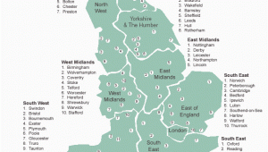 Map Of England Midlands Regions In England England England Great Britain English