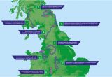 Map Of England Newcastle Tyne tour Route