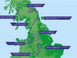 Map Of England Newcastle Tyne tour Route