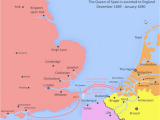 Map Of England Portsmouth the Queen Of Spain Sails to England January 1690