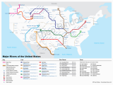 Map Of England Rivers the Rivers Of the United States as A Subway Map Maps Subway Map