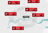 Map Of England Showing Airports London Airports Map Airport Visitlondon Com