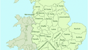 Map Of England Showing Counties and towns County Map Of England English Counties Map