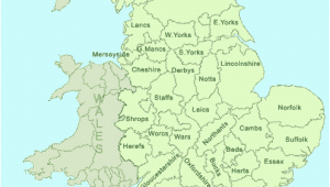 Map Of England Showing County Boundaries County Map Of England English Counties Map