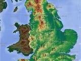 Map Of England Showing Hull Mountains and Hills Of England Wikipedia