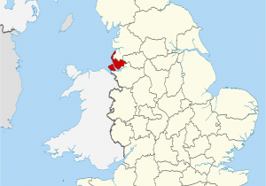 Map Of England Showing Liverpool Merseyside Wikipedia