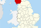Map Of England Showing Shropshire Cumbria Wikipedia