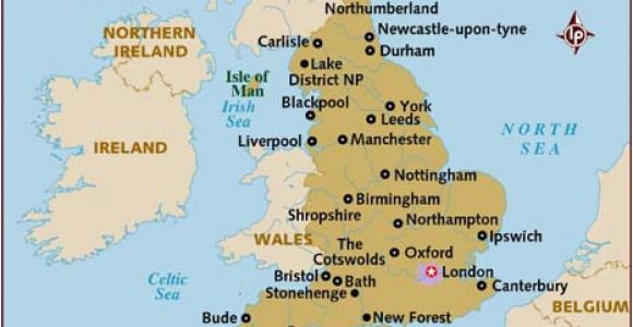 Map Of England Showing Shropshire Map Of England