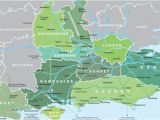 Map Of England towns and Cities Map Of south East England Visit south East England