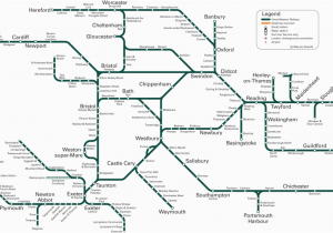 Map Of England Train Routes Great Western Train Rail Maps